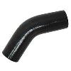 3" 45° Silicone Bend Black